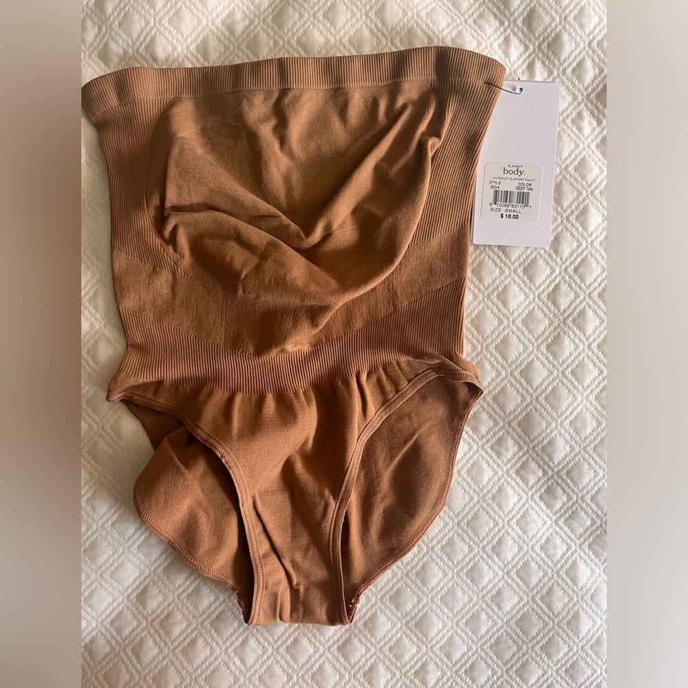 maternity support panty - small - deep tan - blanqi brand